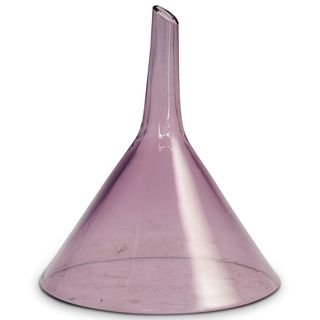 Steuben Light Amethyst Glass Perfume Funnel