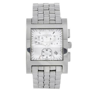LONGINES - a gentleman's Dolce Vita chronograph bracelet watch. Stainless steel case. Reference L5.6
