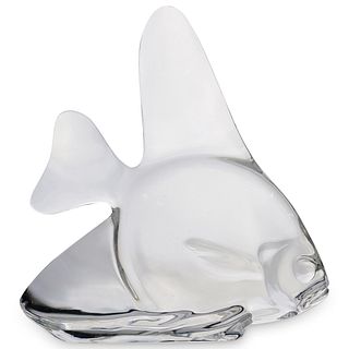 Steuben Fish-Formed Glass Sculpture