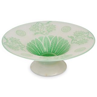 Steuben Double Etched "Chinese Pattern" Glass Bowl