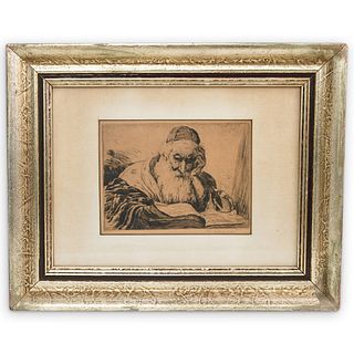 Judaica G. Gascard (French, 20th Cent.) Etching