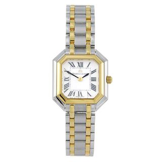MAURICE LACROIX - a lady's Les Classiques bracelet watch. Stainless steel case with gold plated beze