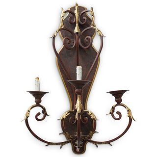 Large Scrolled Acanthus Chandelier Wall Sconces