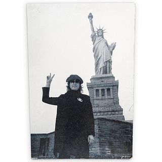 Large John Lennon Statue of Liberty by Bob Gruen Poster