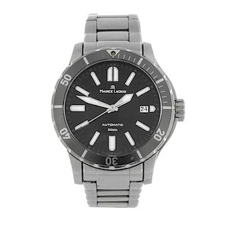MAURICE LACROIX - a gentleman's Miros Diver bracelet watch. Stainless steel case with calibrated bez