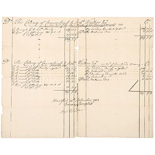 1768 Colonial Manuscript Connecticut Loan Bond