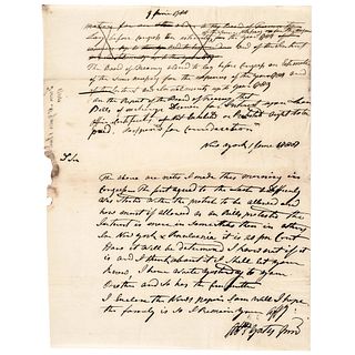 1780 ABRAHAM YATES JR. Revolutionary War NY Continental Congress Treasury Letter