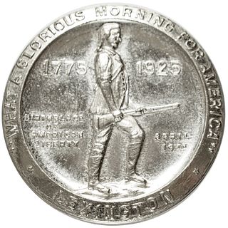 1925 Battle Of Lexington 150th Anniversary Medal Prooflike and Struck in Silver