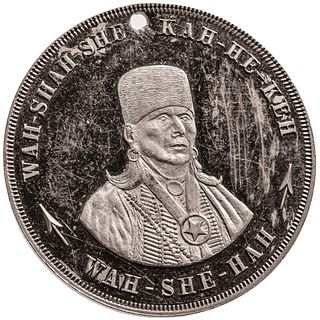 Rare German Silver 1911 OSAGE Indian Peace Medal by Edward Elder Only 25 Struck 