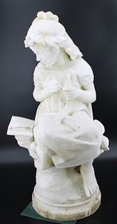 Large And Finely Executed Marble Sculpture