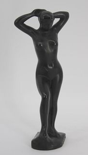 Attributed To Aristide Maillol Bronze Nude.