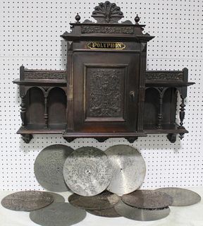 Polyphon Wall Mounted, Coin Operated Music Box