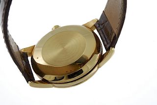 OMEGA - a gentleman's Seamaster wrist watch. 18ct yellow gold case, hallmarked Birmingham 1957. Numb