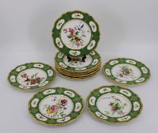 12 Royal Worcester Porcelain Plates.