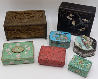 Assorted Grouping of Cloisonne, Lacquered and