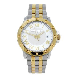 RAYMOND WEIL - a gentleman's Tango bracelet watch. Stainless steel case with gold plated bezel. Refe