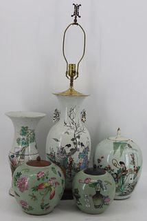 Grouping of Chinese? Enamel Decorated Porcelain.