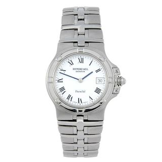 RAYMOND WEIL - a gentleman's Parsifal bracelet watch. Stainless steel case. Reference 9571, serial B
