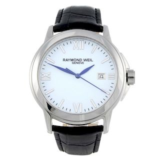 RAYMOND WEIL - a gentleman's Tradition Cuarzo Mapfre 75 Anos wrist watch. Stainless steel case. Refe