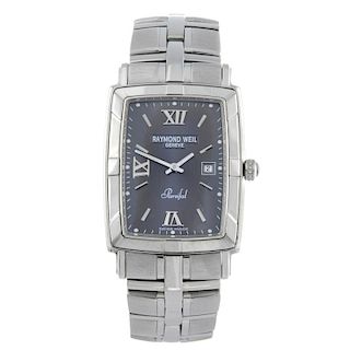 RAYMOND WEIL - a gentleman's Parsifal bracelet watch. Stainless steel case. Reference 9341, serial V