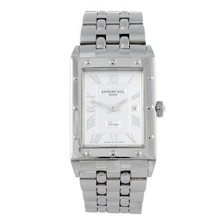 RAYMOND WEIL - a gentleman's Tango bracelet watch. Stainless steel case. Reference 5381, serial K022