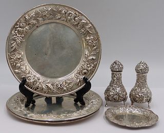 STERLING. Grouping of Repousse Silver Inc. Kirk.