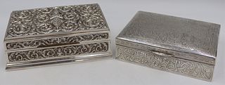 SILVER. (2) Egyptian and Siamese Silver Boxes.