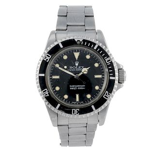 ROLEX - a gentleman's Oyster Perpetual Submariner bracelet watch. Circa 1959. Stainless steel case w