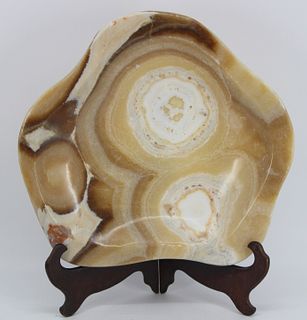 FOSSIL. Large Aragonite Fossil Bowl.