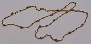 JEWELRY. German 18kt Gold Necklace.