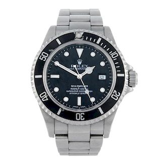 ROLEX - a gentleman's Oyster Perpetual Date Sea-Dweller bracelet watch. Circa 2002. Stainless steel