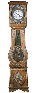 French Louis Maumy a Jarnage Morbier Tall Case Clock
