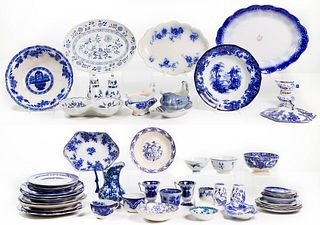 Blue and White Pottery Assortment
