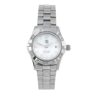 TAG HEUER - a lady's Aquaracer bracelet watch. Stainless steel case with calibrated bezel. Reference