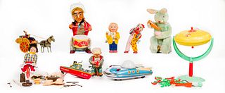 Boxed Mechanical Tin Toy Assortment