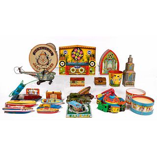 Lithographed Tin Toy Assortment