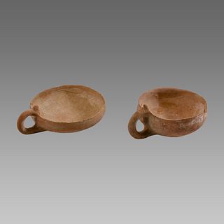 Lot of 2 Holy land Bronze Age Terracotta Cups c.2000 BC.