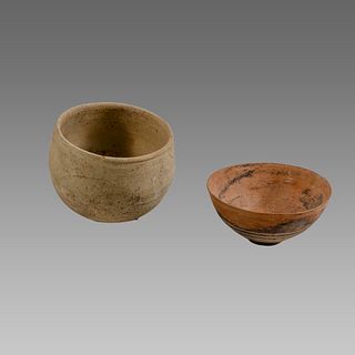 Lot of 2 Iron Age Terracotta bowls c.1400 BC. 