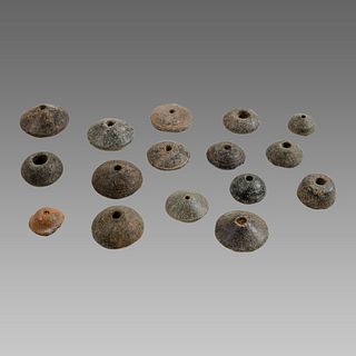 Lot of 15 Roman Stone Spindles c.2nd century AD.