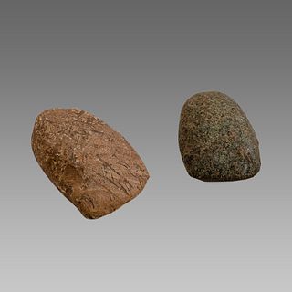 Lot of 2 Roman Stone Axe heads c.2nd century AD.