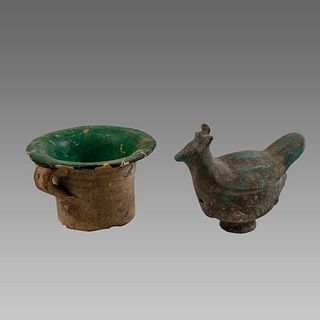 Lot of 2 Islamic Ceramic Vessels c.13th century AD. 