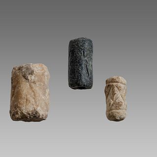 Lot of 3 Near Eastern Style Stone Seal. 