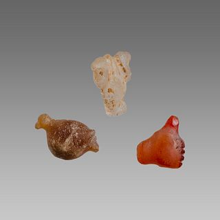 Lot of 3 Near Eastern Style Stone Animals. 