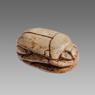 Ancient Egyptian Steatite stone Scarab c.1500-1100 BCE.