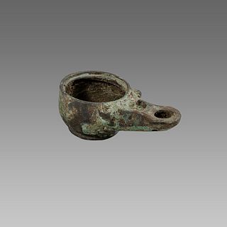 Ancient Roman Bronze Oil Lamp c.1st-4th century AD. 