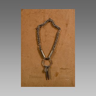 Tribal Art Silver Necklace. 