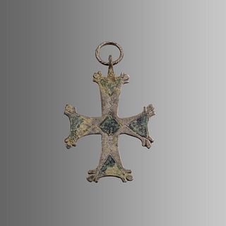 Byzantine STyle Silver Cross. 
