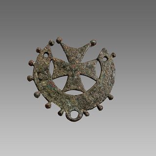 Ancient Byzantine Bronze Cross c.6th century AD.