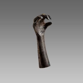 Cast Silver Model of Hand. 