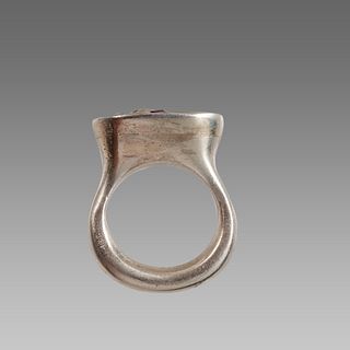 Large Cast Silver Ring.
